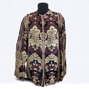 409 Citron Santa Monica Silk Brocade Blazer Jacket